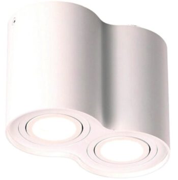 Deckenaufbauleuchte Basic Rund II Weiß