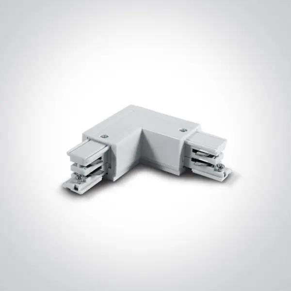 L-Verbinder für 3-Phasen Schienensystem Weiss