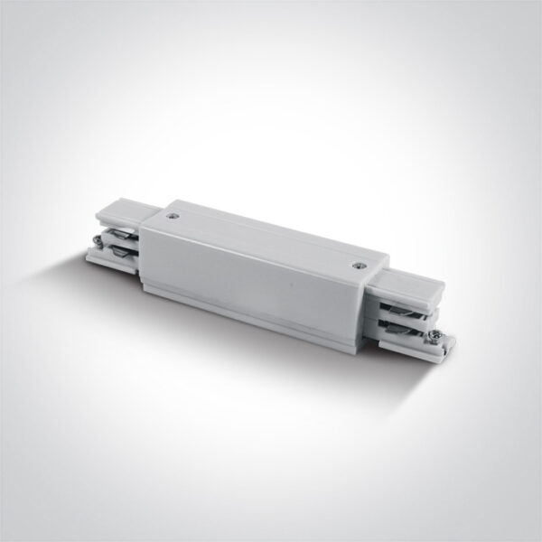 Linearverbinder für 3-Phasen Schienensystem Weiss
