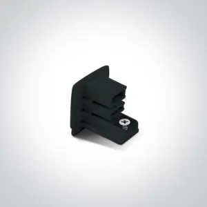 Endkappe für 3-Phasen Schienen-System Schwarz