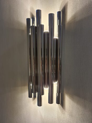 Wandleuchte-LED ORGANIC Chrom