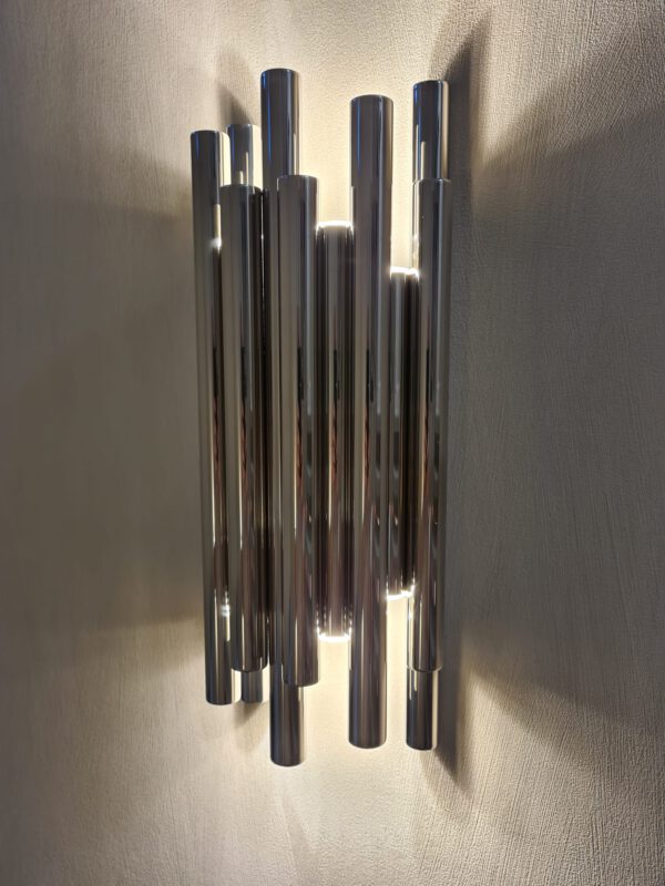 Wandleuchte-LED ORGANIC Chrom