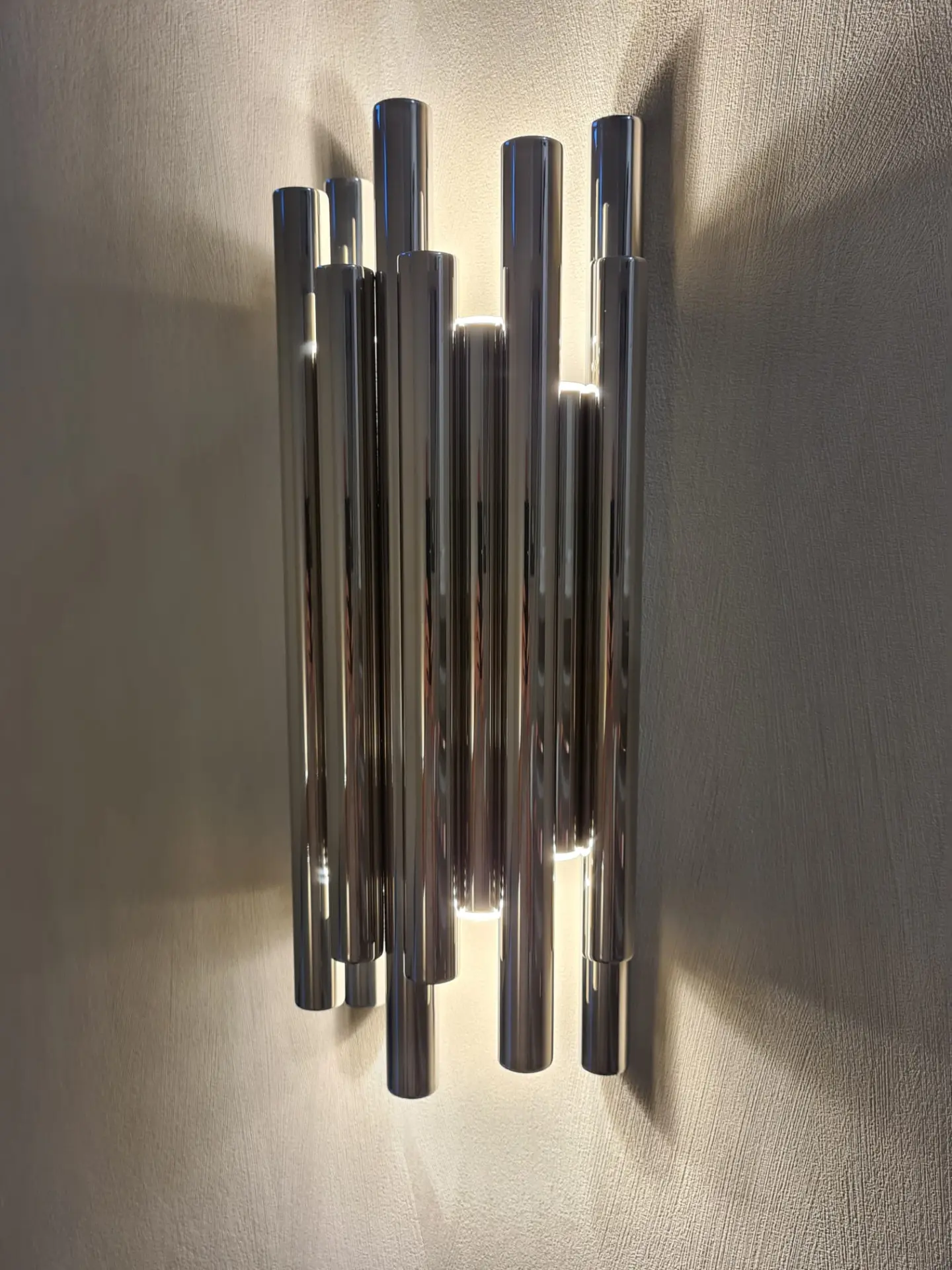 Wandleuchte-LED ORGANIC Chrom – Bild 1