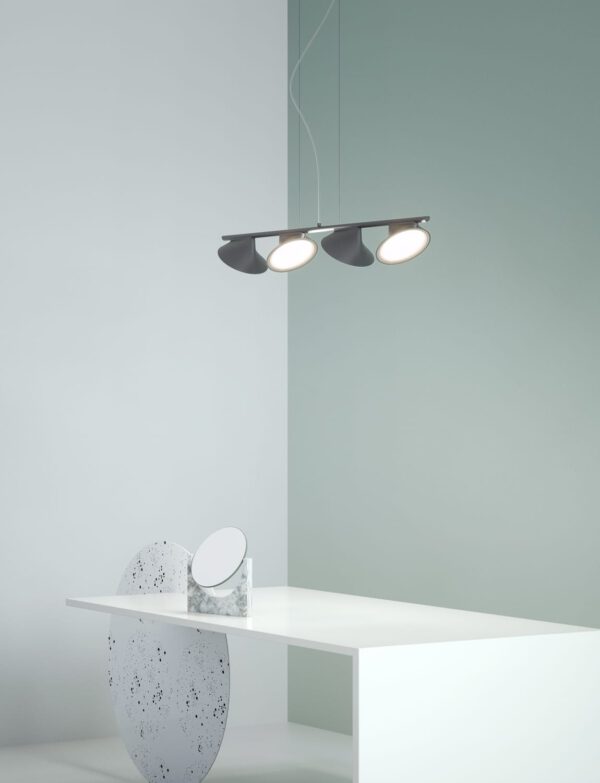 Extravagante vierflammige LED-Hängeleuchte Orchid Axo Light