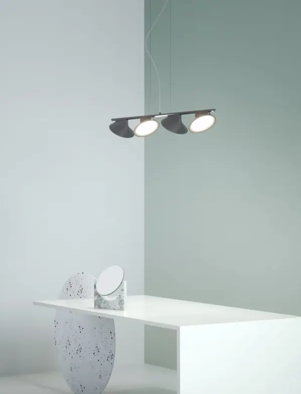 Extravagante vierflammige LED-Hängeleuchte Orchid Axo Light