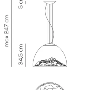 Design LED-Hängeleuchte Mountain View Axo Light – Bild 8