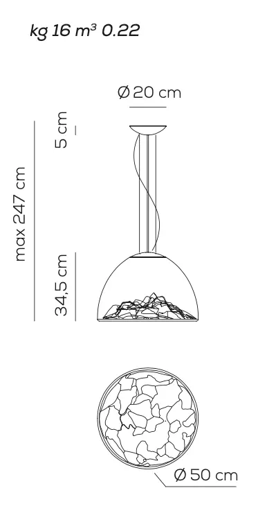 Design LED-Hängeleuchte Mountain View Axo Light