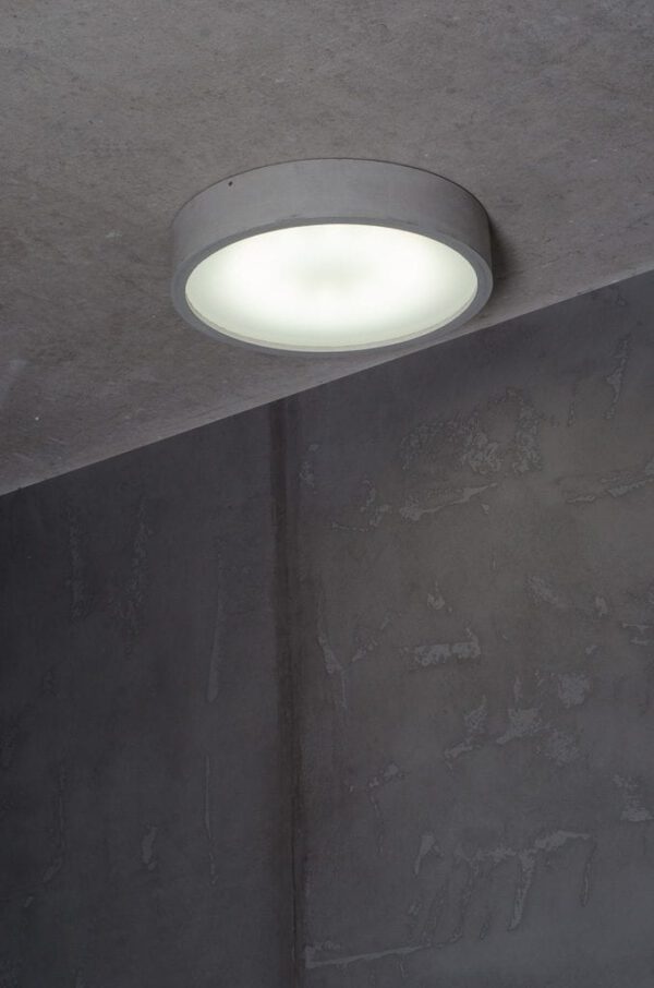 Beton-Deckenleuchte-LED Planet