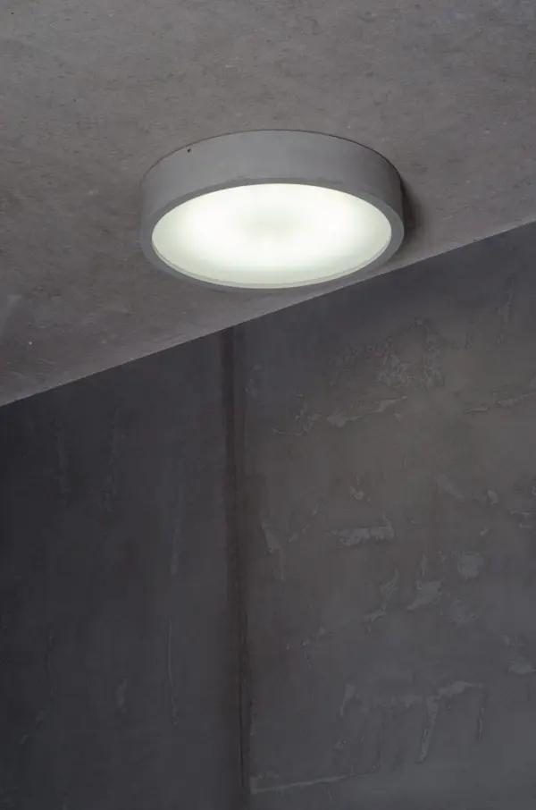 Beton-Deckenleuchte-LED Planet