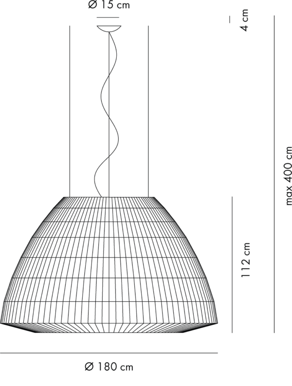 Designer-Hängeleuchte Bell ø 180 cm Axo Light