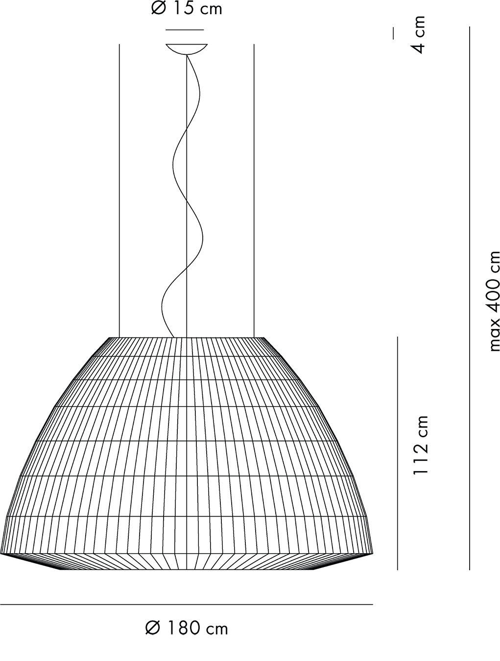 Designer-Hängeleuchte Bell ø 180 cm Axo Light – Bild 23