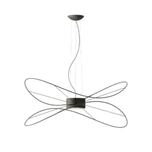 Traumhafte LED-Hängeleuchte Hoops Schwarz Axo Light – Bild 11