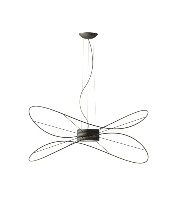 Traumhafte LED-Hängeleuchte Hoops Schwarz Axo Light
