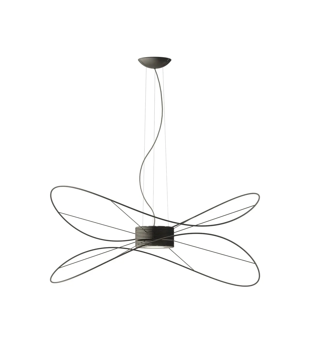 Traumhafte LED-Hängeleuchte Hoops Schwarz Axo Light – Bild 11