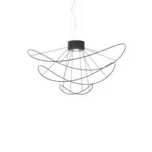Traumhafte LED-Hängeleuchte Hoops Schwarz Axo Light – Bild 12