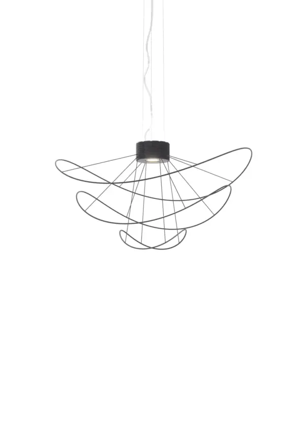 Traumhafte LED-Hängeleuchte Hoops Schwarz Axo Light