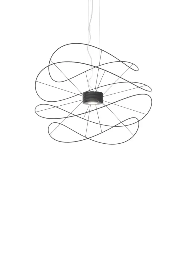 Traumhafte LED-Hängeleuchte Hoops Schwarz Axo Light