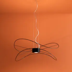 Traumhafte LED-Hängeleuchte Hoops Schwarz Axo Light – Bild 3