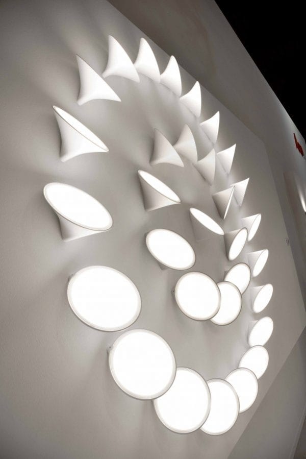 Moderne einflammige LED-Wand-/Deckenleuchte Orchid Axo Light