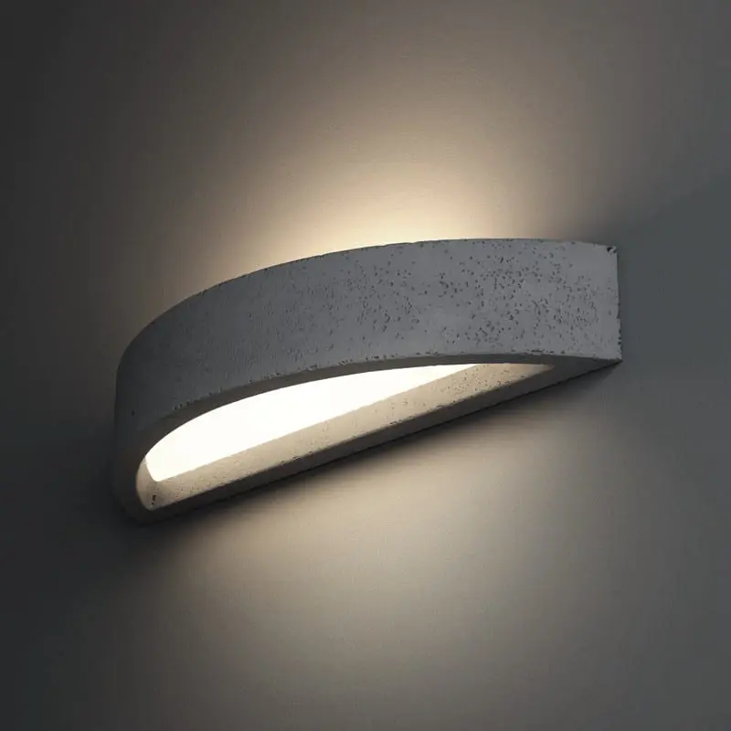 Beton-Wandleuchte Omega 60 – Bild 3