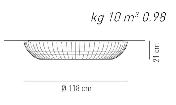 Designer-Deckenleuchte Bell ø 118 cm Axo Light