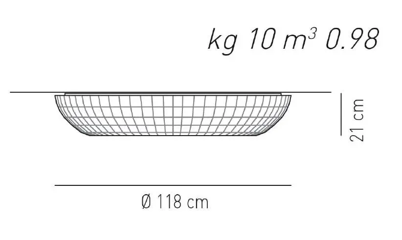 Designer-Deckenleuchte Bell ø 118 cm Axo Light – Bild 6