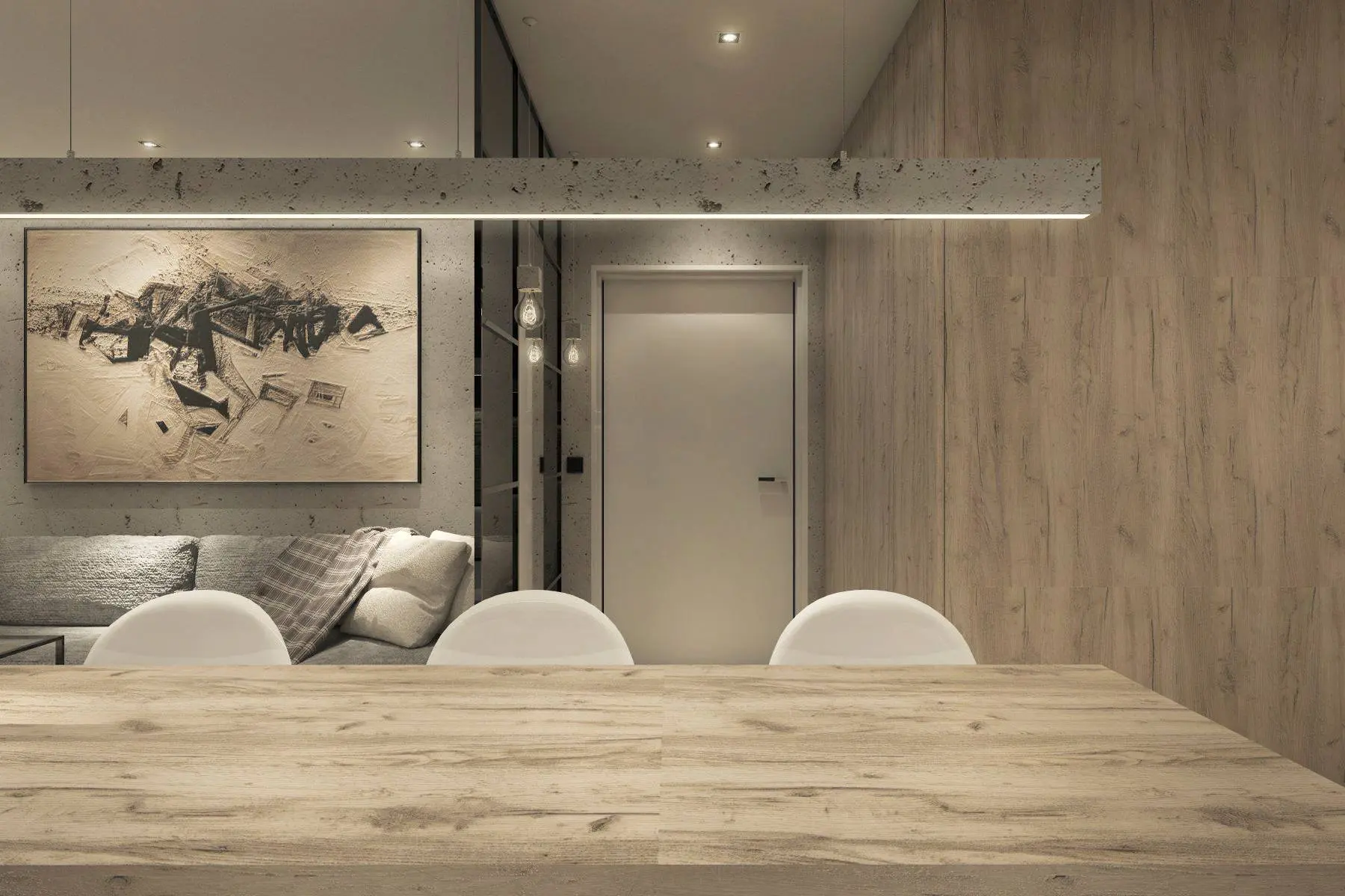 Beton-Hängeleuchte-LED Concrete Line – Bild 5