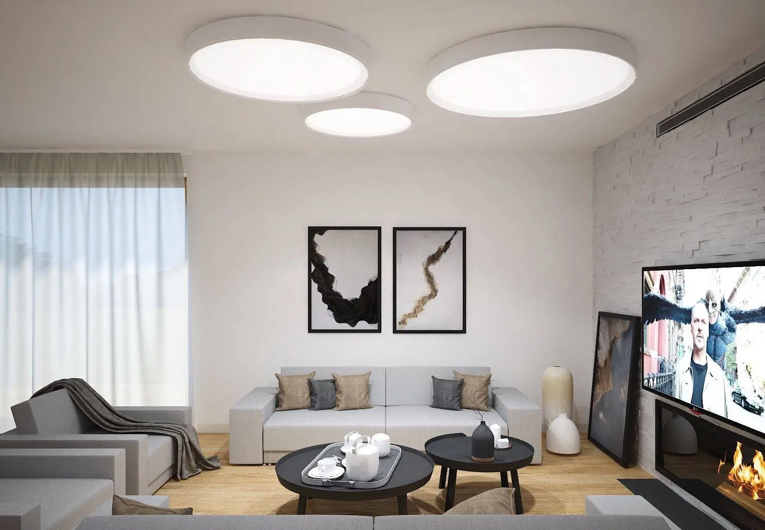 Stilvolle LED-Deckenleuchte Aba Pro – Bild 13