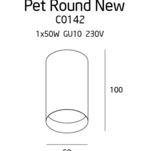 PET ROUND SCHWARZ