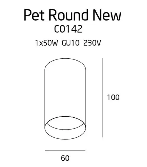 PET ROUND SCHWARZ