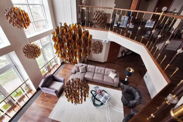 Luxuriöse Designer- Hängeleuchte Aura 60/2 Axo Light