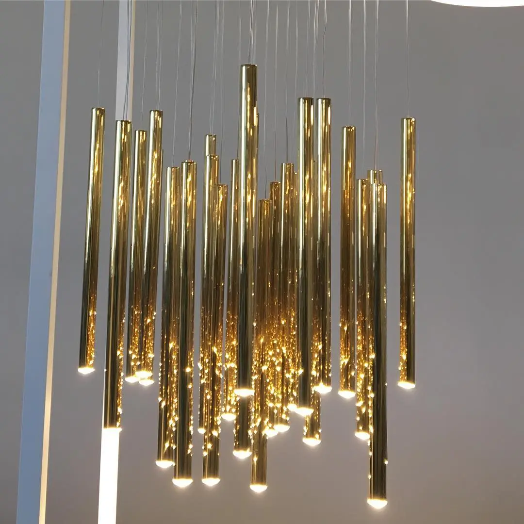 Einzigartige LED-Hängeleuchte Organic Gold – Bild 3