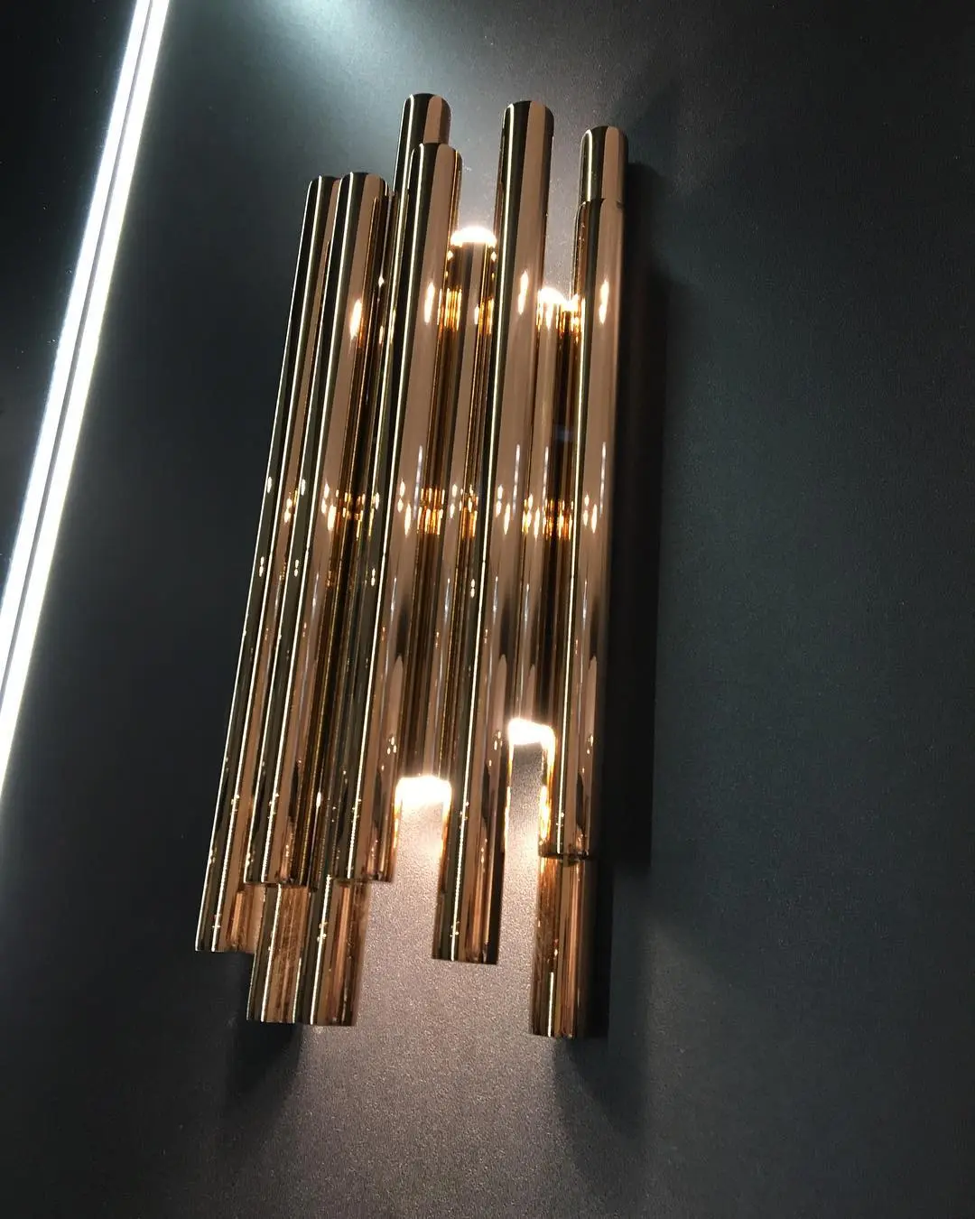 Wandleuchte-LED ORGANIC Gold – Bild 2