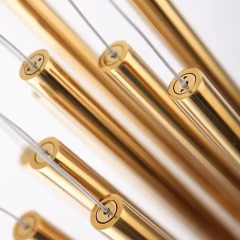 Einzigartige LED-Hängeleuchte Organic Gold