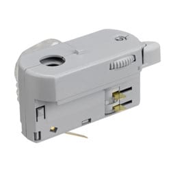 3-Phasen Stromschienensystem Multi-Adapter Grau