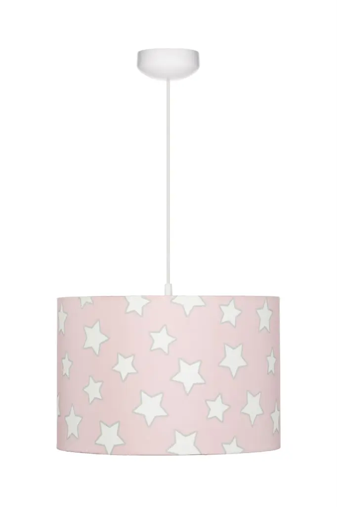 Hängeleuchte Pink Stars