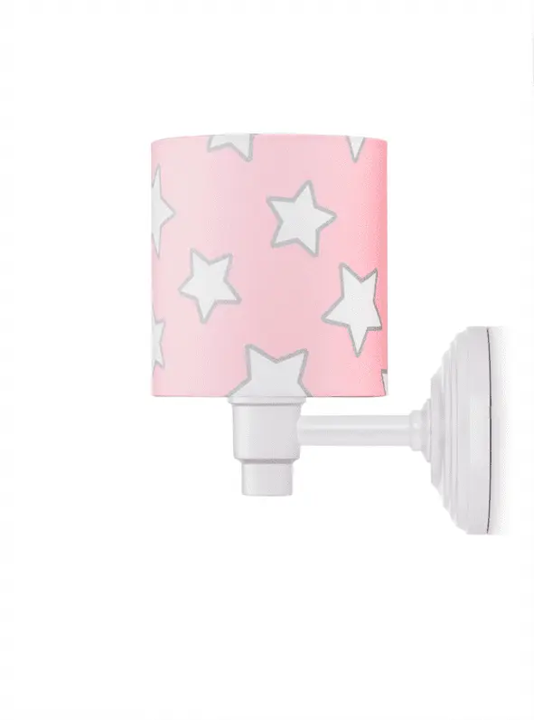 Wandleuchte Pink Stars