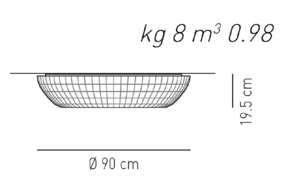 Designer-Deckenleuchte Bell ø 90 cm Axo Light