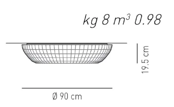 Designer-Deckenleuchte Bell ø 90 cm Axo Light