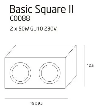 BASIC SQUARE II SCHWARZ