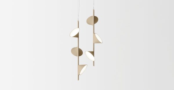 Stilvolle dreiflammige LED-Hängeleuchte Orchid Axo Light