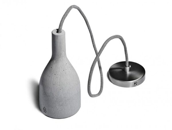 Beton-Hängeleuchte Ampulla