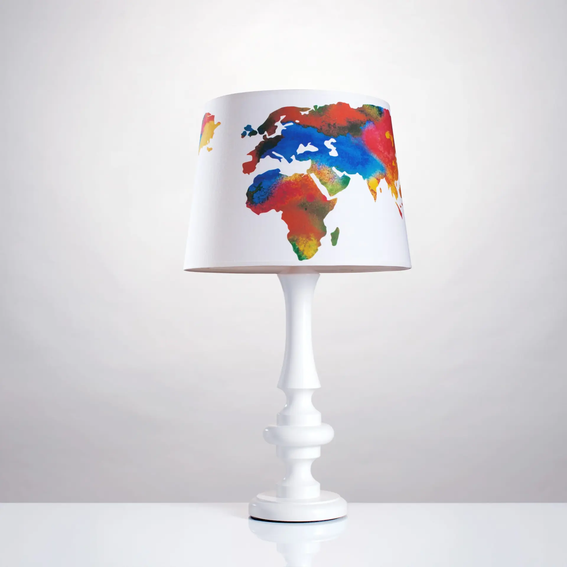Tischlampe Weltkarte Groß – Bild 1