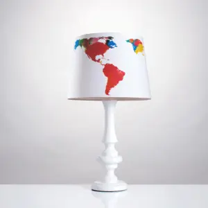 Tischlampe Weltkarte Groß – Bild 2