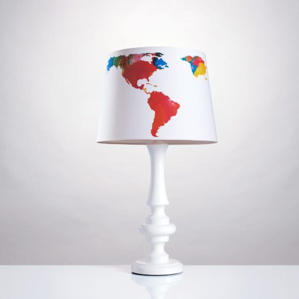 Tischlampe Weltkarte Groß