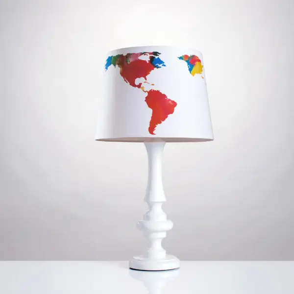Tischlampe Weltkarte Groß
