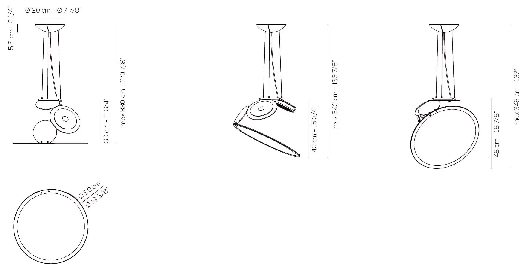 Geometrische LED-Hängeleuchte Cut Axo Light – Bild 5