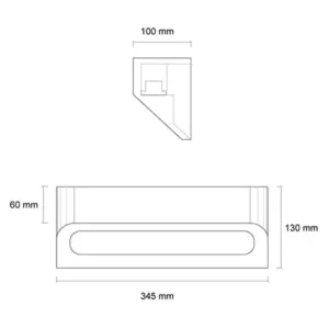 LED-Beton-Wandleuchte Desmi IP65 – Bild 3