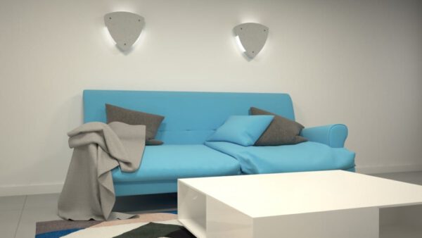 LED-Beton-Wandleuchte Diatomo IP65