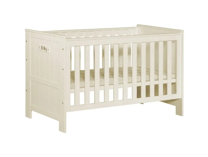 Babybett Barcelona Kiefernholz 120x60 cm Perle – Bild 2